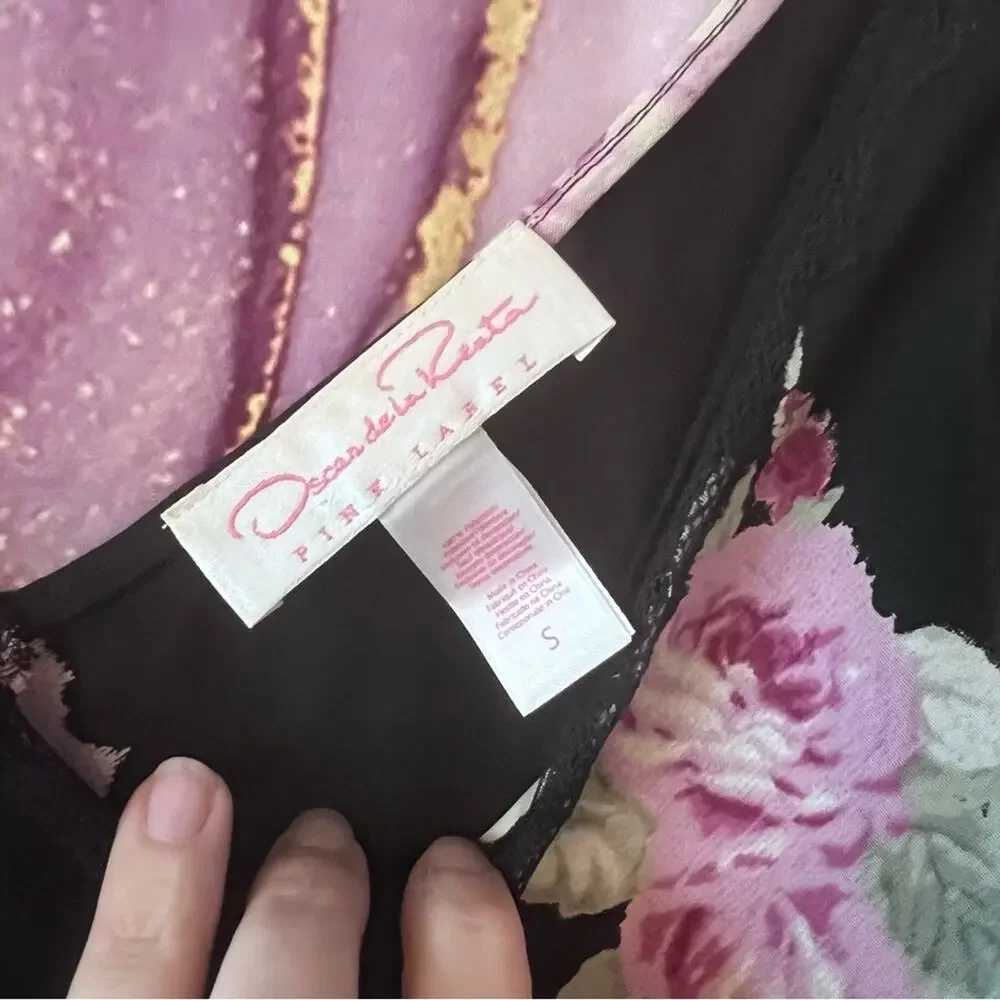 Vintage Oscar de la Renta Pink Label Night Gown S